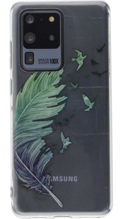 Coque Samsung Galaxy S20 Ultra - Gel plume oiseaux