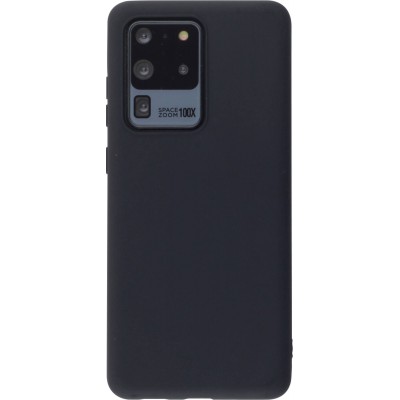 Hülle Samsung Galaxy S20 Ultra - Silicone Mat - Schwarz