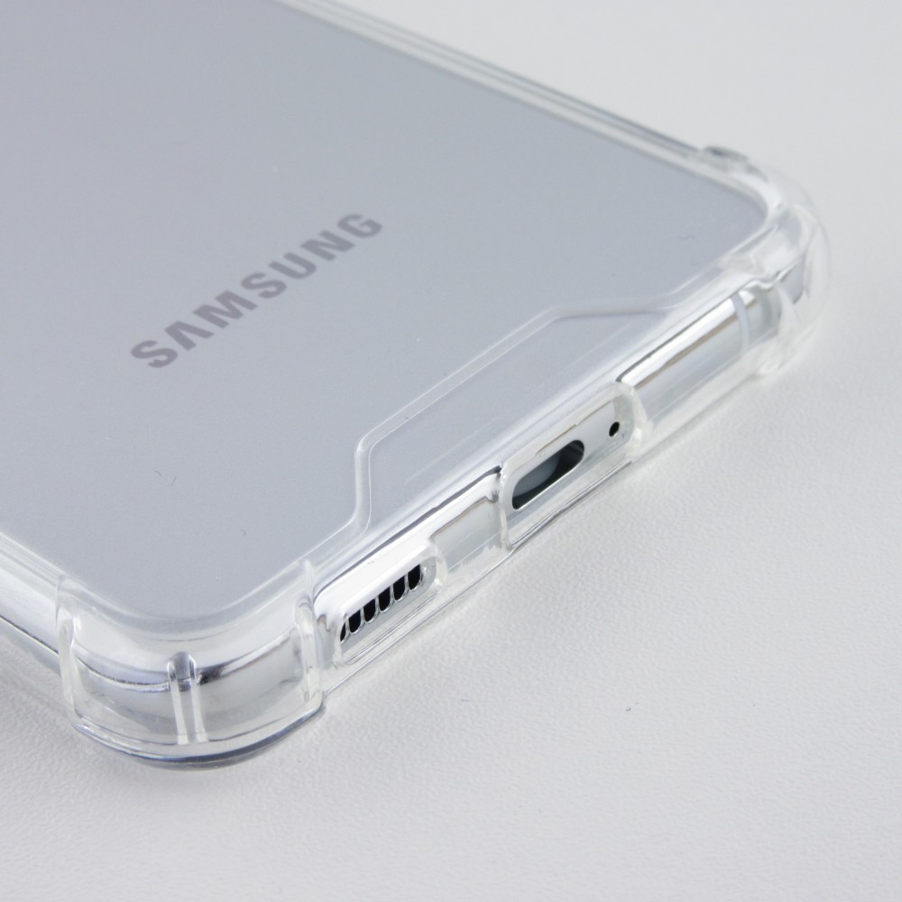Coque Samsung Galaxy S23 - Bumper Glass Hybrid TPU silicone anti-choc - Transparent