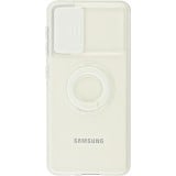 Coque Samsung Galaxy S23+ - Caméra clapet avec anneau - Blanc