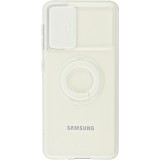 Coque Samsung Galaxy S23+ - Caméra clapet avec anneau - Blanc