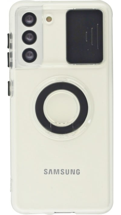Coque Samsung Galaxy S23 - Caméra clapet avec anneau - Noir