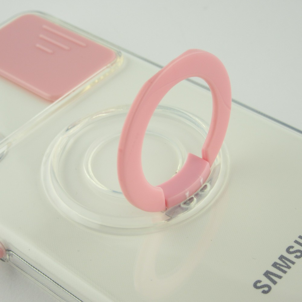 Coque Samsung Galaxy S22 - Caméra clapet avec anneau - Rose