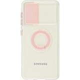 Coque Samsung Galaxy S22 - Caméra clapet avec anneau - Rose