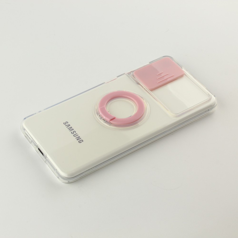 Coque Samsung Galaxy S23+ - Caméra clapet avec anneau - Rose