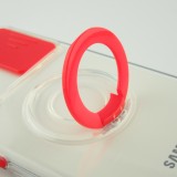 Hülle Samsung Galaxy S22+ - mit Kamera-Slider und Ring - Rot