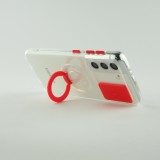 Hülle Samsung Galaxy S22+ - mit Kamera-Slider und Ring - Rot