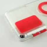 Hülle Samsung Galaxy S22+ - mit Kamera-Slider und Ring - Rot