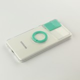 Coque Samsung Galaxy S23 - Caméra clapet avec anneau - Turquoise
