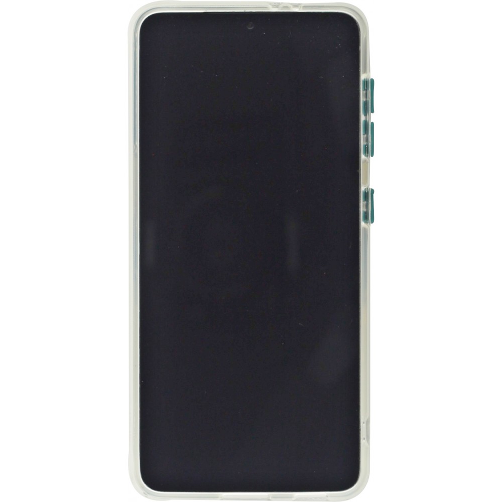 Hülle Samsung Galaxy S22+ - mit Kamera-Slider und Ring - Dunkelgrün