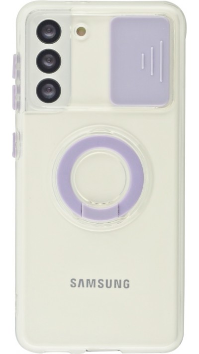 Coque Samsung Galaxy S23+ - Caméra clapet avec anneau - Violet