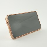 Coque Samsung Galaxy S21 5G - Gel Bronze avec anneau - Rose