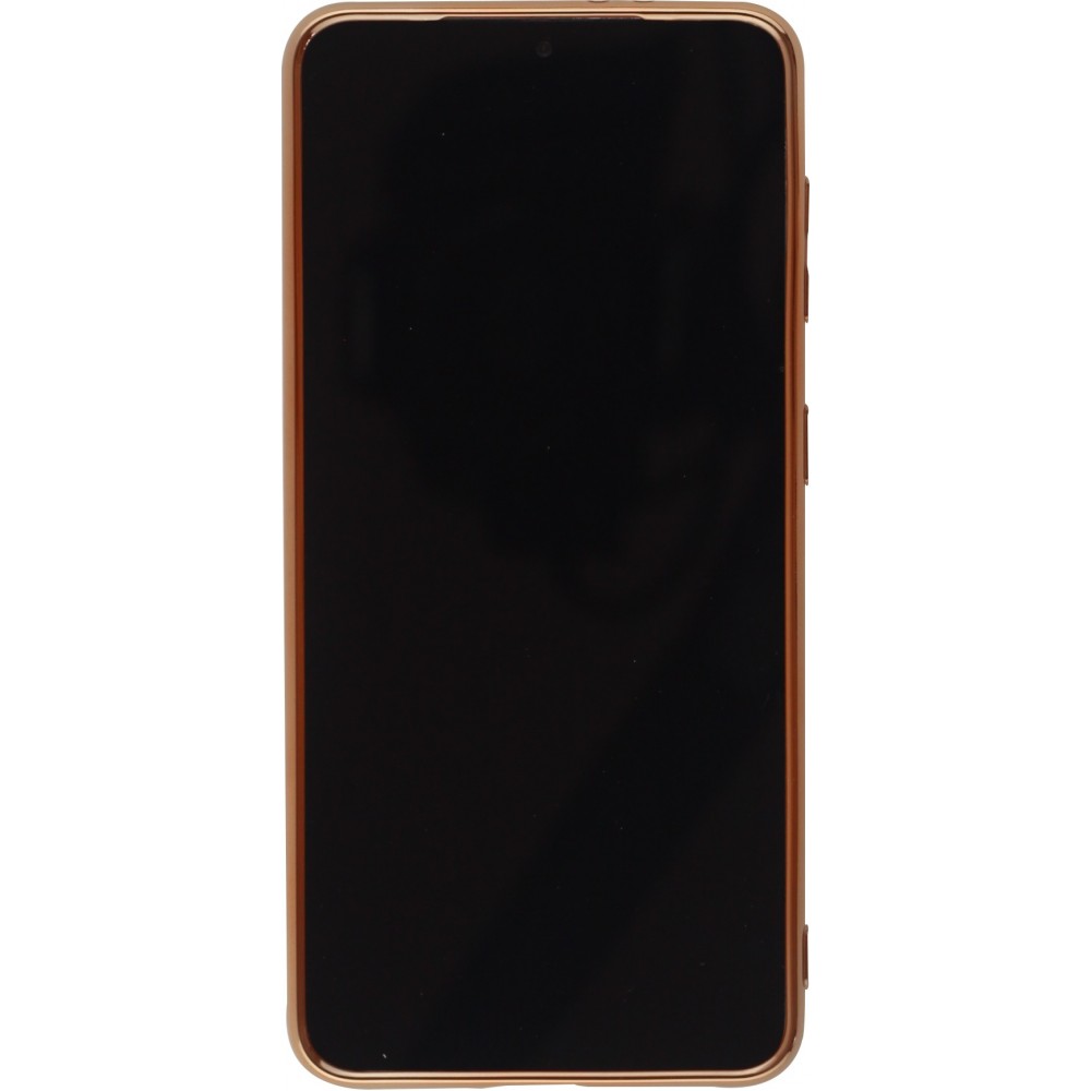 Coque Samsung Galaxy S20 FE - Gel Bronze avec anneau - Rose