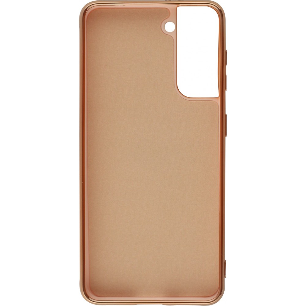 Coque Samsung Galaxy S20 FE - Gel Bronze avec anneau - Rose