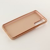 Hülle Samsung Galaxy S20 FE - Gummi Bronze mit Ring - Rosa