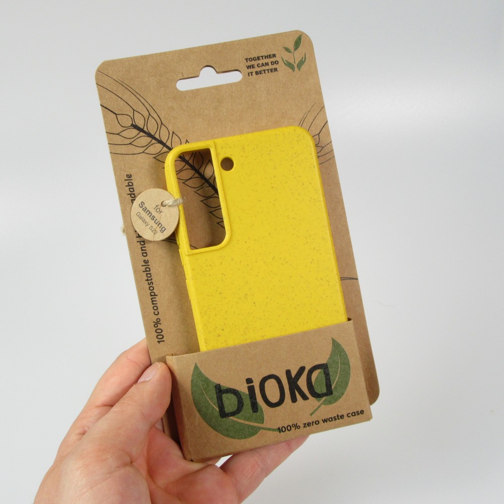 Coque Samsung Galaxy S22+ - Bioka biodégradable et compostable Eco-Friendly - Jaune