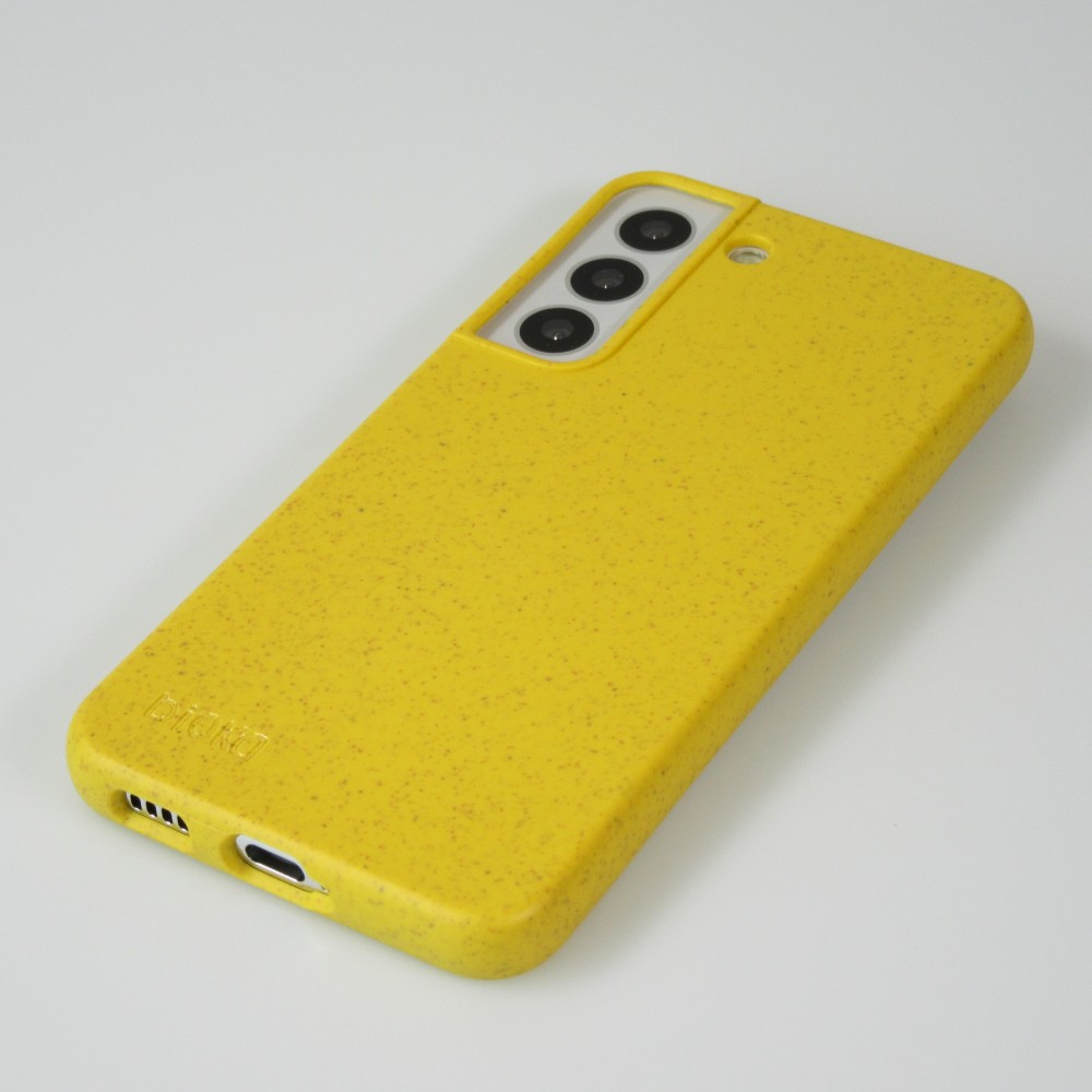 Coque Samsung Galaxy S22 - Bioka biodégradable et compostable Eco-Friendly - Jaune