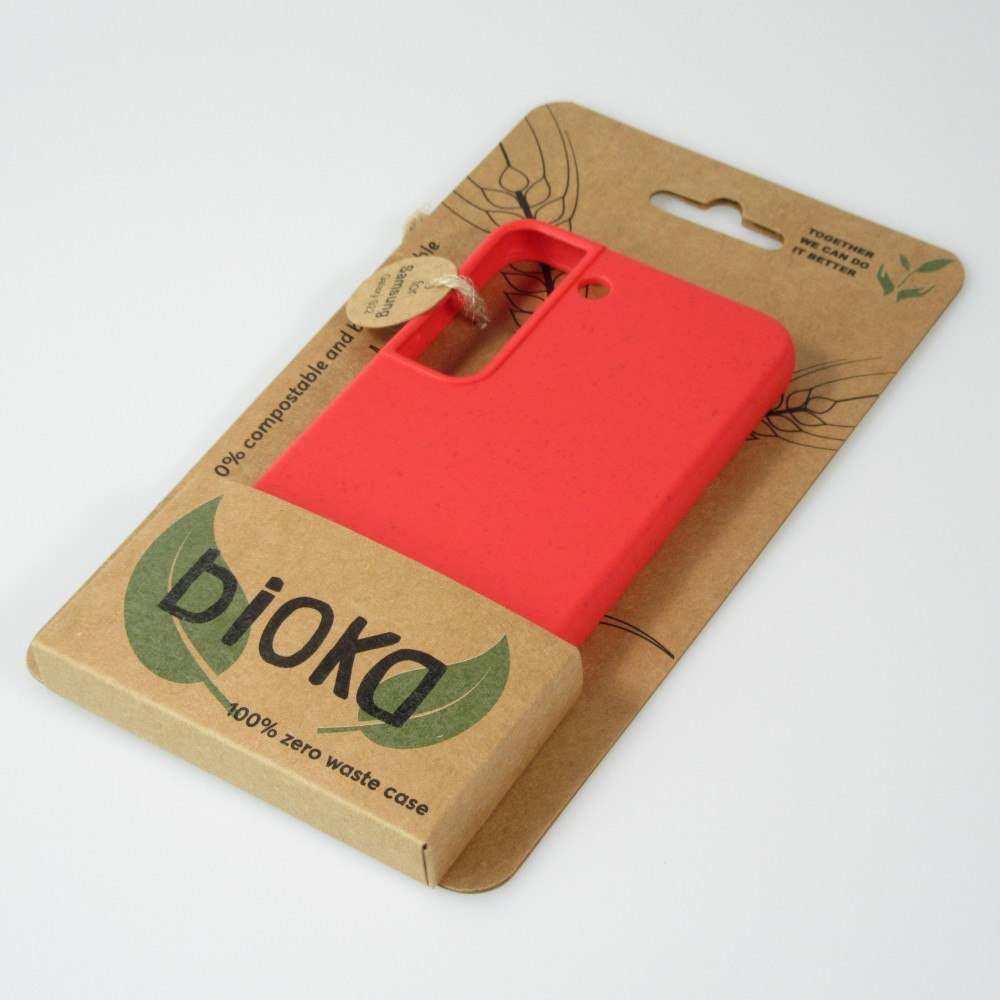 Coque Samsung Galaxy S22 - Bioka biodégradable et compostable Eco-Friendly - Rouge