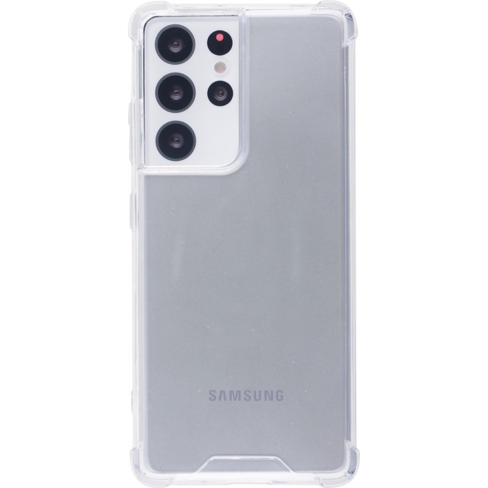 Coque Samsung Galaxy S25 Ultra - Bumper Glass Hybrid TPU silicone anti-choc - Transparent