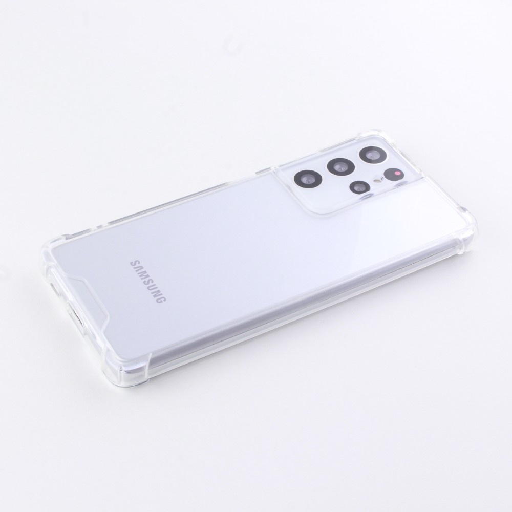Coque Samsung Galaxy S25 Ultra - Bumper Glass Hybrid TPU silicone anti-choc - Transparent