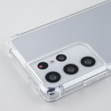 Coque Samsung Galaxy S25 Ultra - Bumper Glass Hybrid TPU silicone anti-choc - Transparent