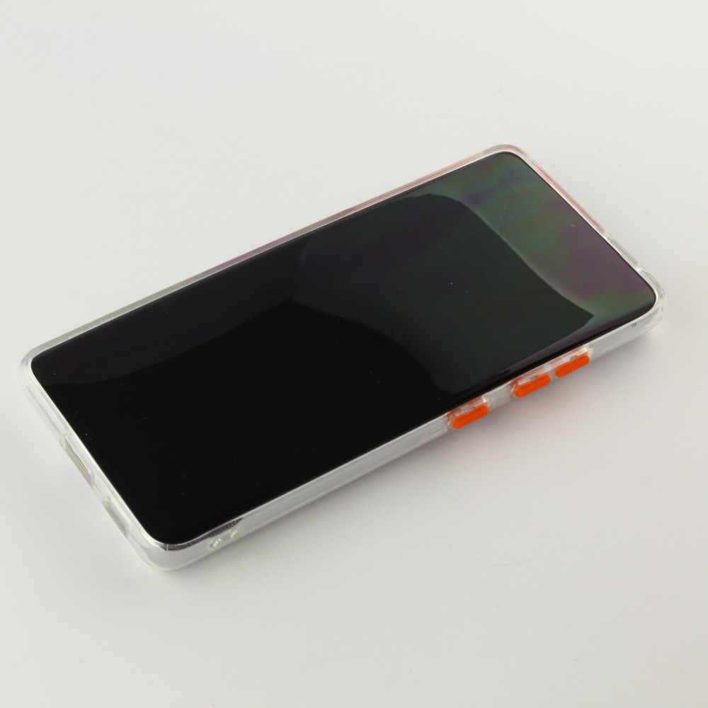 Hülle Samsung Galaxy S22 Ultra - mit Kamera-Slider und Ring - Orange