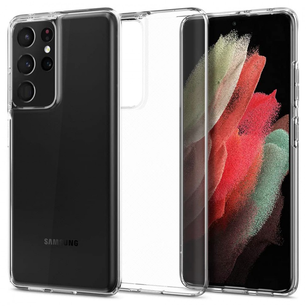Hülle Samsung Galaxy S22 Ultra - Gummi Transparent Silikon Gel Simple Super Clear flexibel
