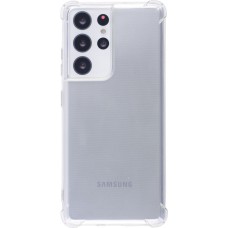 Coque Samsung Galaxy S21 Ultra 5G - Gel Transparent Silicone Bumper anti-choc avec protections pour coins