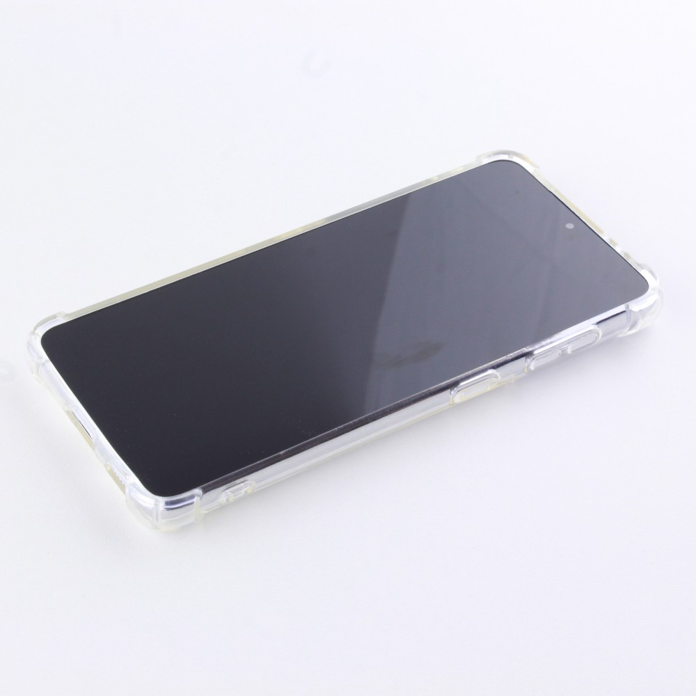 Coque Samsung Galaxy S21 Ultra 5G - Gel Transparent Silicone Bumper anti-choc avec protections pour coins