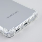 Hülle Samsung Galaxy S22 Ultra - Gummi Transparent Gel Bumper mit extra Schutz für Ecken Antischock