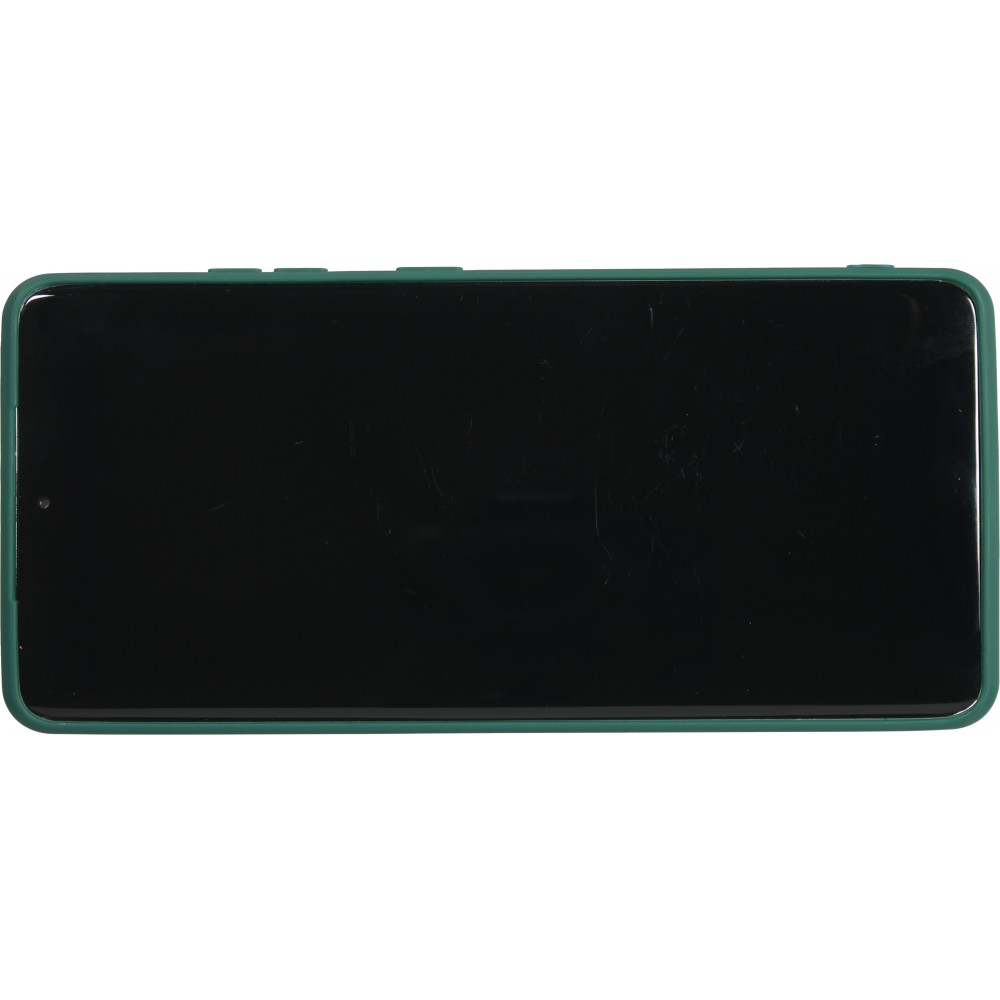 Coque Samsung Galaxy S22 Ultra - Silicone Mat Coeur doré - Vert foncé