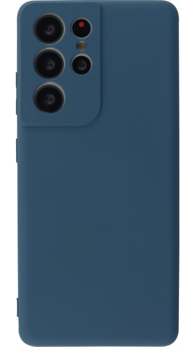 Coque Samsung Galaxy S21 Ultra 5G - Soft Touch - Bleu foncé