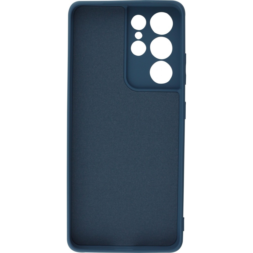 Coque Samsung Galaxy S21 Ultra 5G - Soft Touch - Bleu foncé