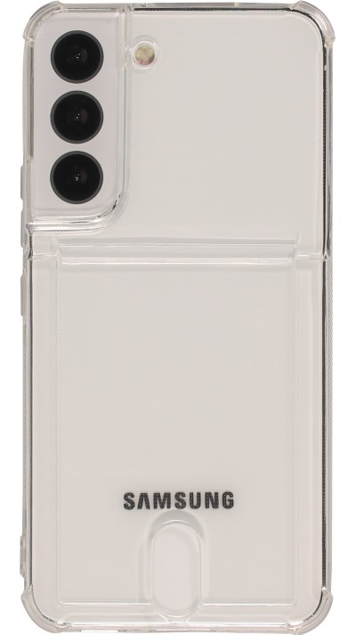 Coque Samsung Galaxy S22+ - Gel Bumper Porte-carte - Transparent