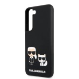 Coque Samsung Galaxy S22+ - Karl Lagerfeld et Choupette silicone soft touch - Noir