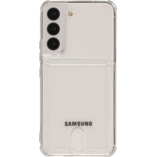 Samsung Galaxy S24 Case Hülle - Gummi Bumper Kartenhalter - Transparent