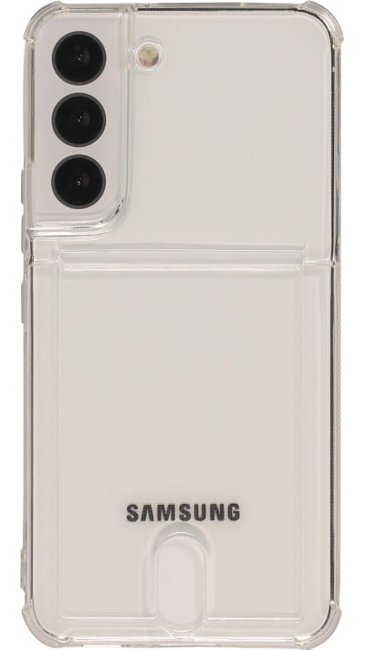 Coque Samsung Galaxy S23 - Gel Bumper Porte-carte - Transparent