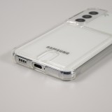 Samsung Galaxy S24+ Case Hülle - Gummi Bumper Kartenhalter - Transparent