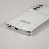 Samsung Galaxy S25+ Case Hülle - Gummi Bumper Kartenhalter - Transparent