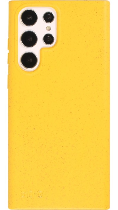 Coque Samsung Galaxy S22 Ultra - Bioka biodégradable et compostable Eco-Friendly - Jaune