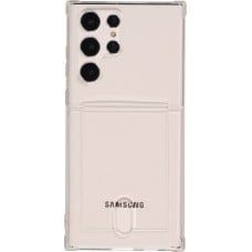 Coque Samsung Galaxy S24 Ultra - Gel Bumper Porte-carte - Transparent