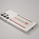 Samsung Galaxy S25 Ultra Case Hülle - Gummi Bumper Kartenhalter - Transparent