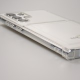 Samsung Galaxy S23 Ultra Case Hülle - Gummi Bumper Kartenhalter - Transparent