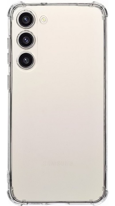 Coque Samsung Galaxy S23 - Gel Transparent Silicone Bumper anti-choc avec protections de coins et caméra