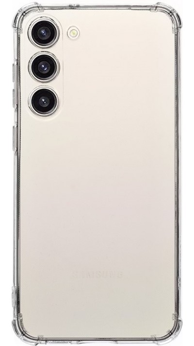 Coque Samsung Galaxy S23+ - Gel Transparent Silicone Bumper anti-choc avec protections de coins et caméra