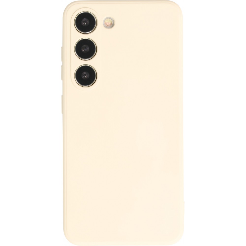 Coque Samsung Galaxy S23+ - Gel soft touch - Vanille