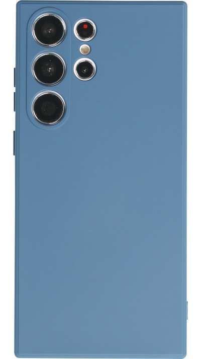 Coque Samsung Galaxy S23 Ultra - Gel soft touch - Bleu foncé