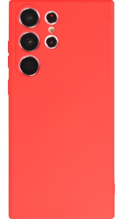 Samsung Galaxy S24 Ultra Case Hülle - Silikon soft touch - Rot