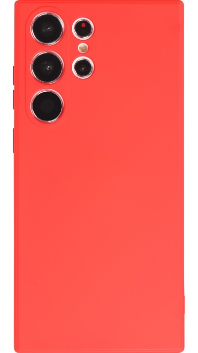 Coque Samsung Galaxy S24 Ultra - Gel soft touch - Rouge