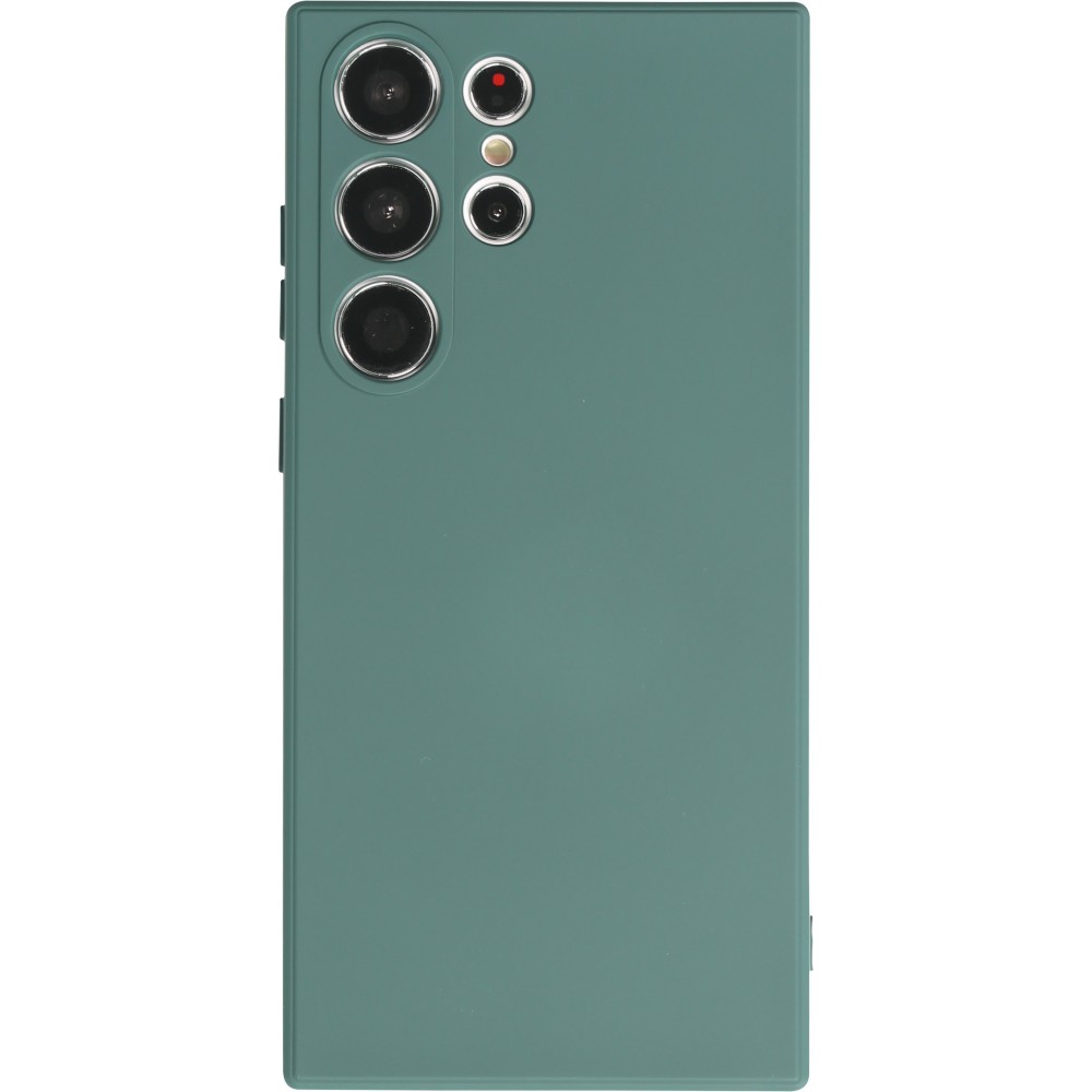 Samsung Galaxy S25 Ultra Case Hülle - Silikon soft touch - Dunkelgrün
